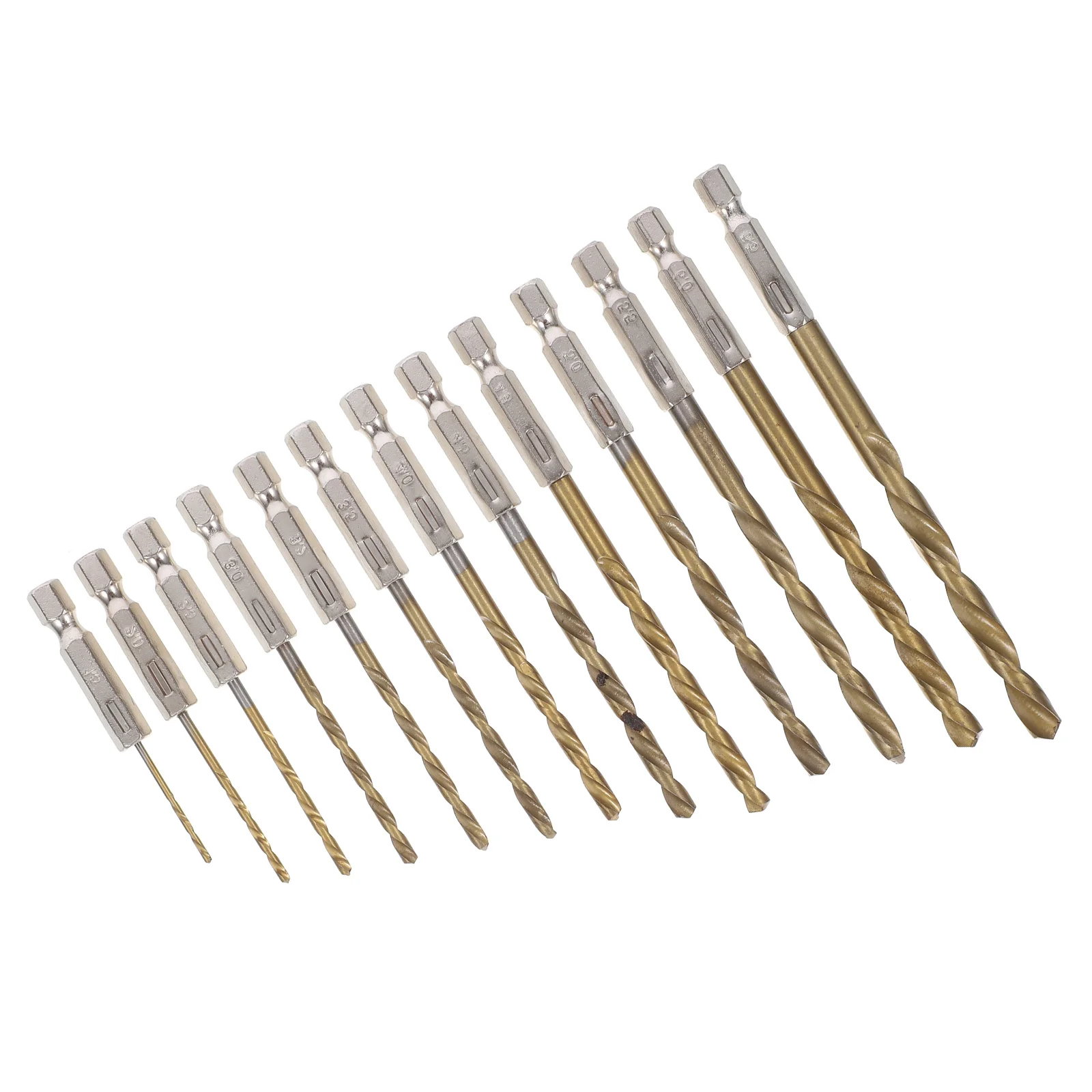 13Pcs Drill Bits Set Twisted Hex Shank Multipurpose Plastic Concrete Brick Cement Drilling Concrete Drill Bits