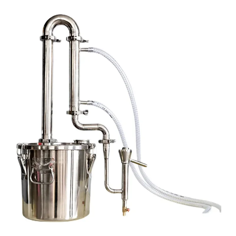 12L Home Distiller Alcohol Moonshine Distillation Machine with Tubular Distilling Column for Vodka Making Brandy Distillery