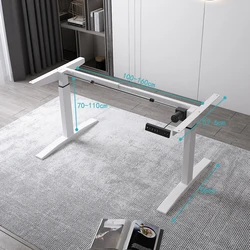 Electric Vertical Elevating Office Table Adjustable Frame Height Vertical Office Table Ergonomic Memory Control Home Office Tabl