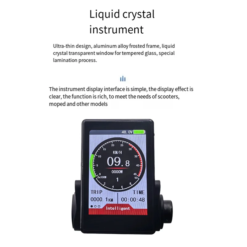 

M6T-SM Electric Bike Meter LCD Display 24V-60V Universal Scooter LCD Panel Color Dot Matrix Screen Bicycle Speed Display