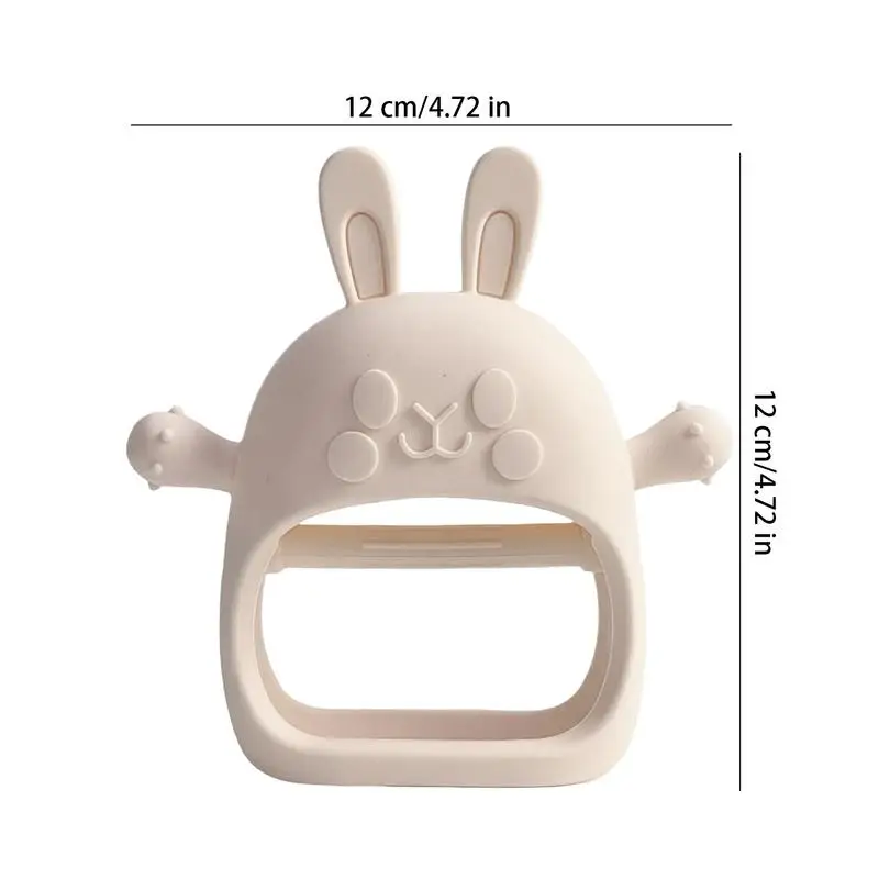 Bunny Teether Animal Teether Toys Food Grade Silicone Animal Teether For Babies 3-12 Months Teething Toy 3-12 Months Children