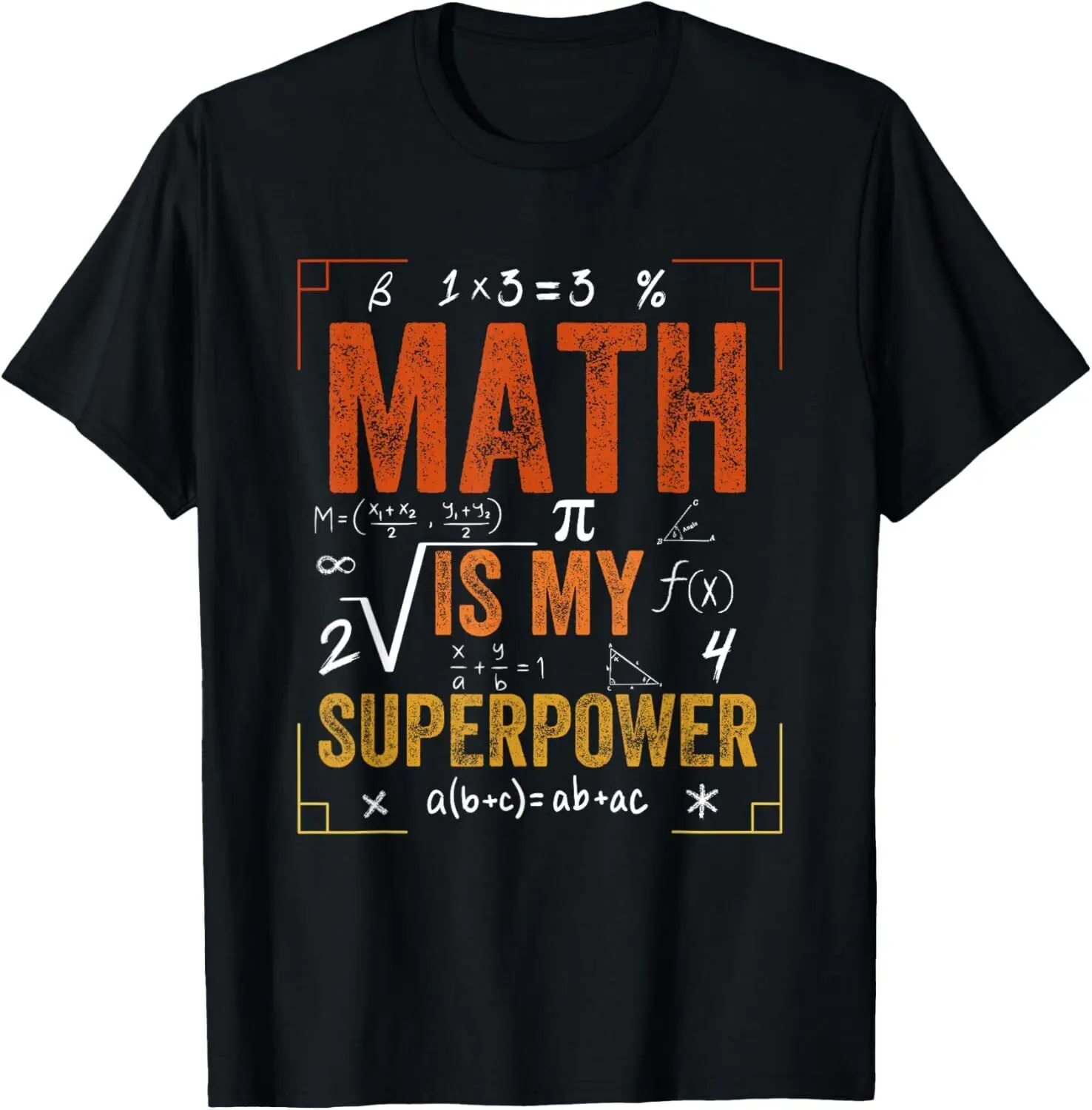 

Math Is My Superpower, Funny Teacher T-shirt.women Clothing Fashion Graphic T Shirts Aesthetic Clothes Summer Streetwear Y2K