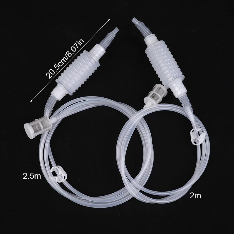 2 متر/2.5 متر شبه التلقائي المنزل المشروب سيفون حزمة لصنع النبيذ اليد دلك سيفون تصفية الغذاء الصف أنبوب شفاف للبيرة