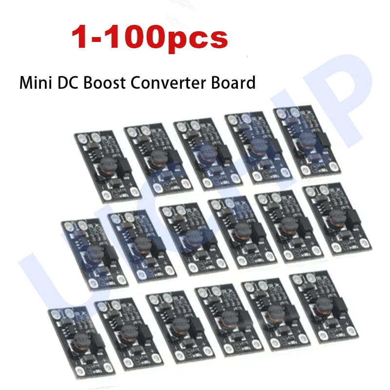 1-100pcs 3.7V To 12V Mini DC Boost Converter Board Output 5V/8V/9V/12V DC Step Up Module Lith-Battery Boost Voltage Boost Module