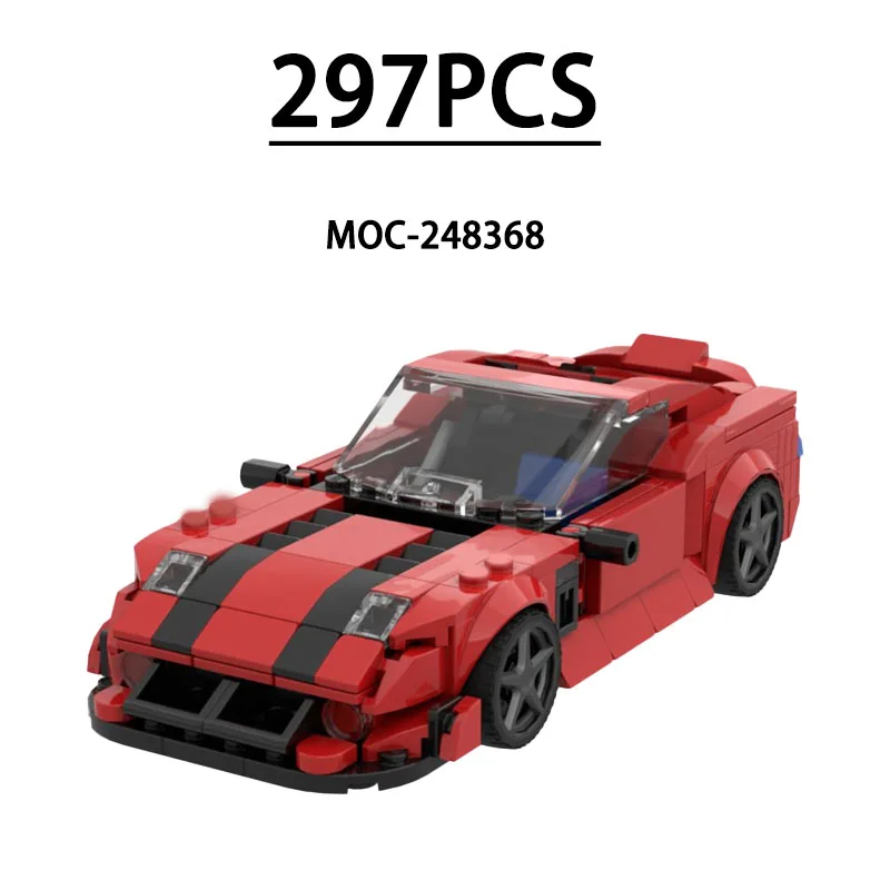 

MOC-248368 Building Block Small Sports Car Racing Model 297 Pieces Children's Educational Birthday Christmas New Year Toy Gift