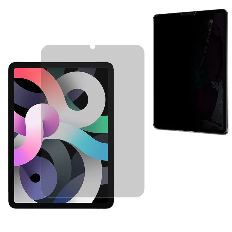 Protector de pantalla de privacidad para iPad 10.2 7th 8th Pro 11 12.9 M1 2021 Air 4 10.9 Air 3 10.5 9.7 Mini 4 5 6 Mate PET Anti-Peep Film Antirreflejo antihuellas