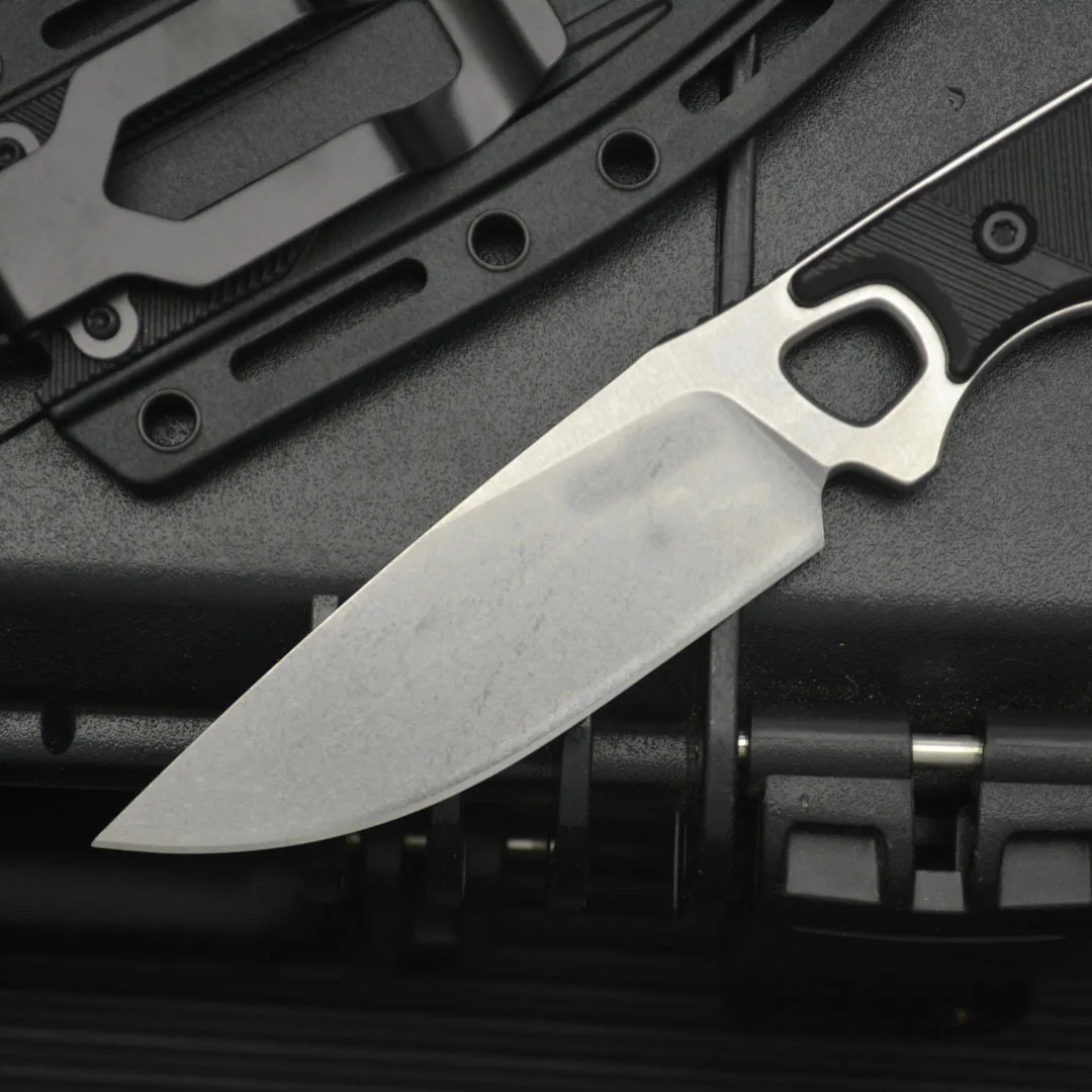 التخييم في الهواء الطلق جبل 2048 شفرة مثبتة سكين تسلق الرحلات الشواء الدفاع عن النفس الصيد المحمولة EDC المعدات الأساسية