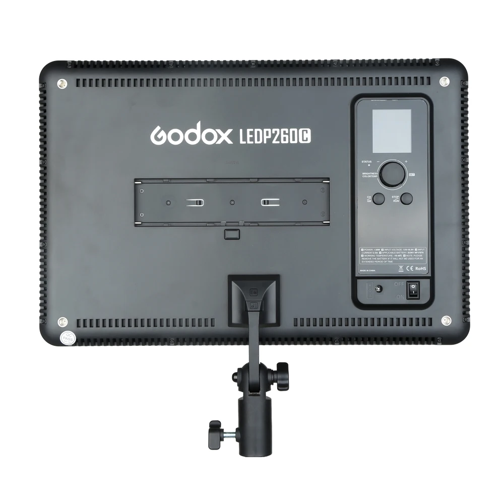 GODOX LEDP260C Ультратонкая светодиодная панель 30 Вт 3300-5600k для цифровой зеркальной камеры, студийной фотографии