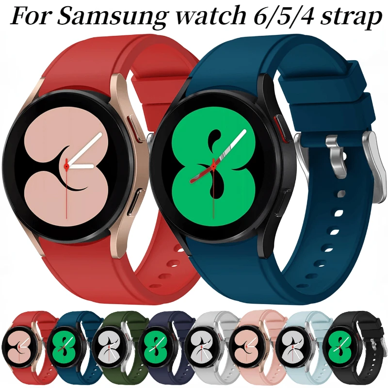 No Gap Silicone Strap For Samsung Galaxy Watch 7/6/5/4 40mm 44mm 5 Pro 45mm Bracelet band Watch 4/6 Classic 42mm 46mm 43mm 47mm