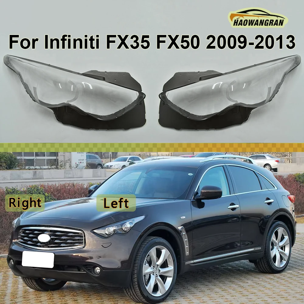 

For Infiniti FX35 FX50 2009 2010 2011 2012 2013 Headlamps Transparent Cover Headlight Shell Lampshade Lens Lamp Shade Plexiglass