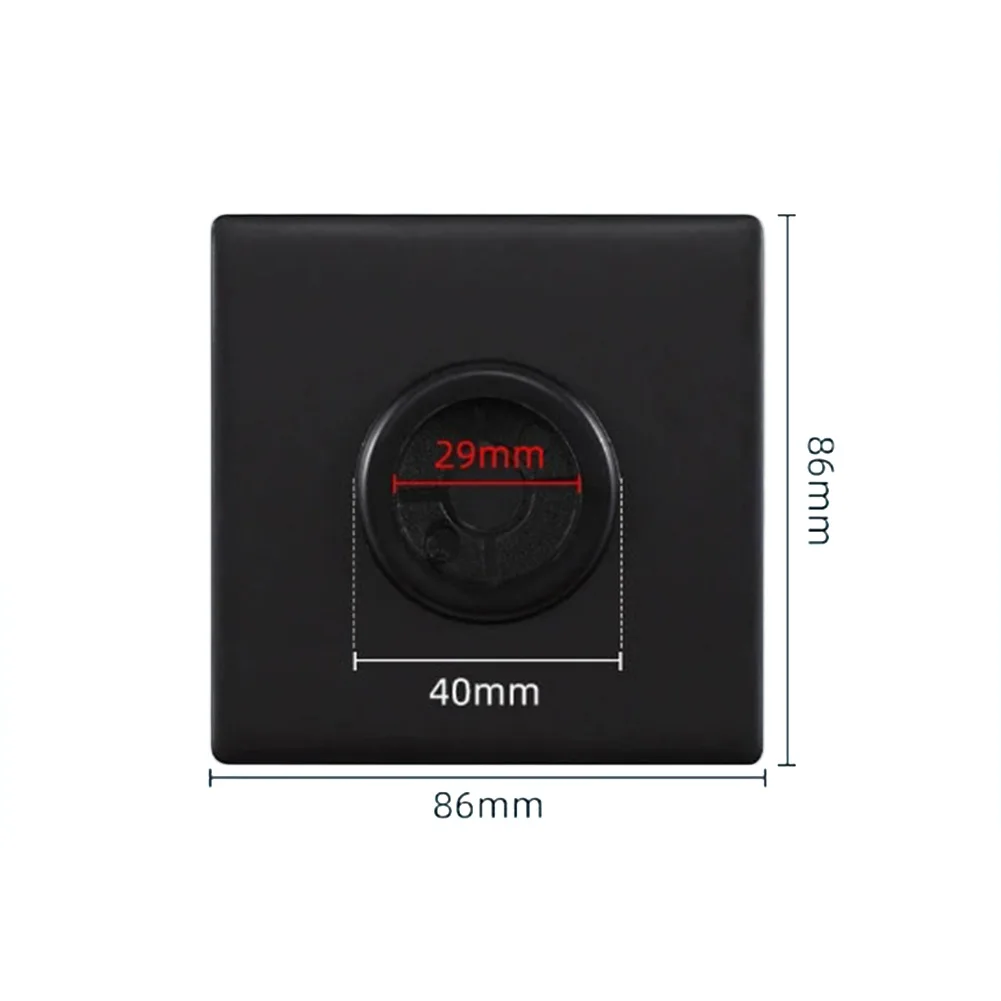 Modern Wall Cable Solution Cable Management Wire Pass Through Black Cable Entry Cover Binder-backed Installation