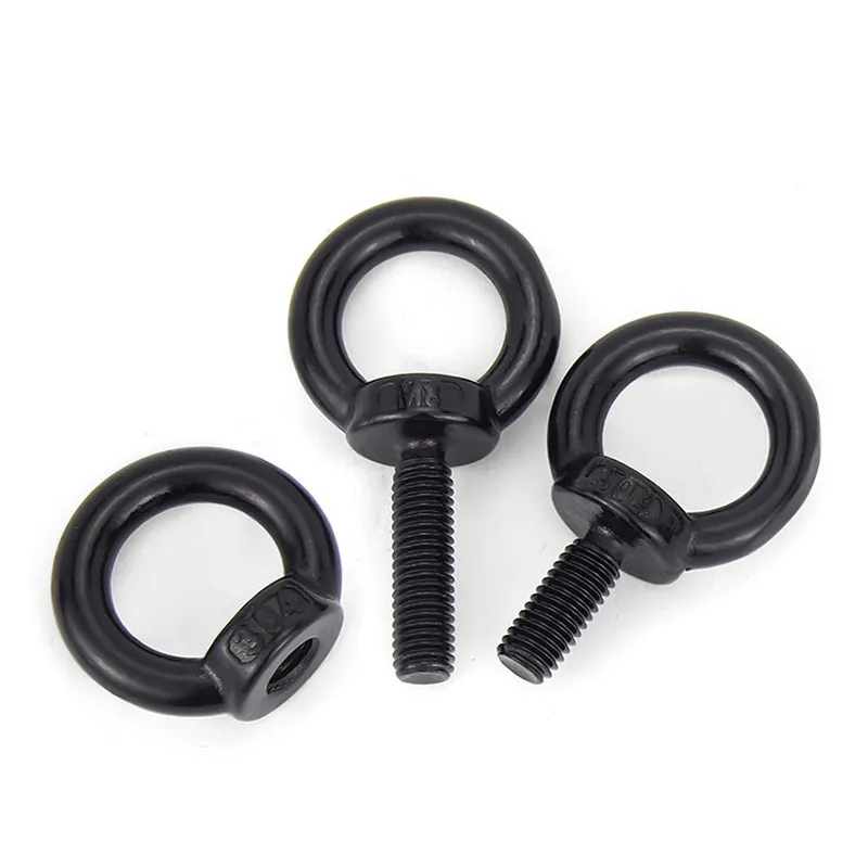 Black Oxide 304 Stainless Steel Ring Eyebolt Eye Nut M3 M4 M5 M6 M8-M20 Marine Lifting Hooking Fastener