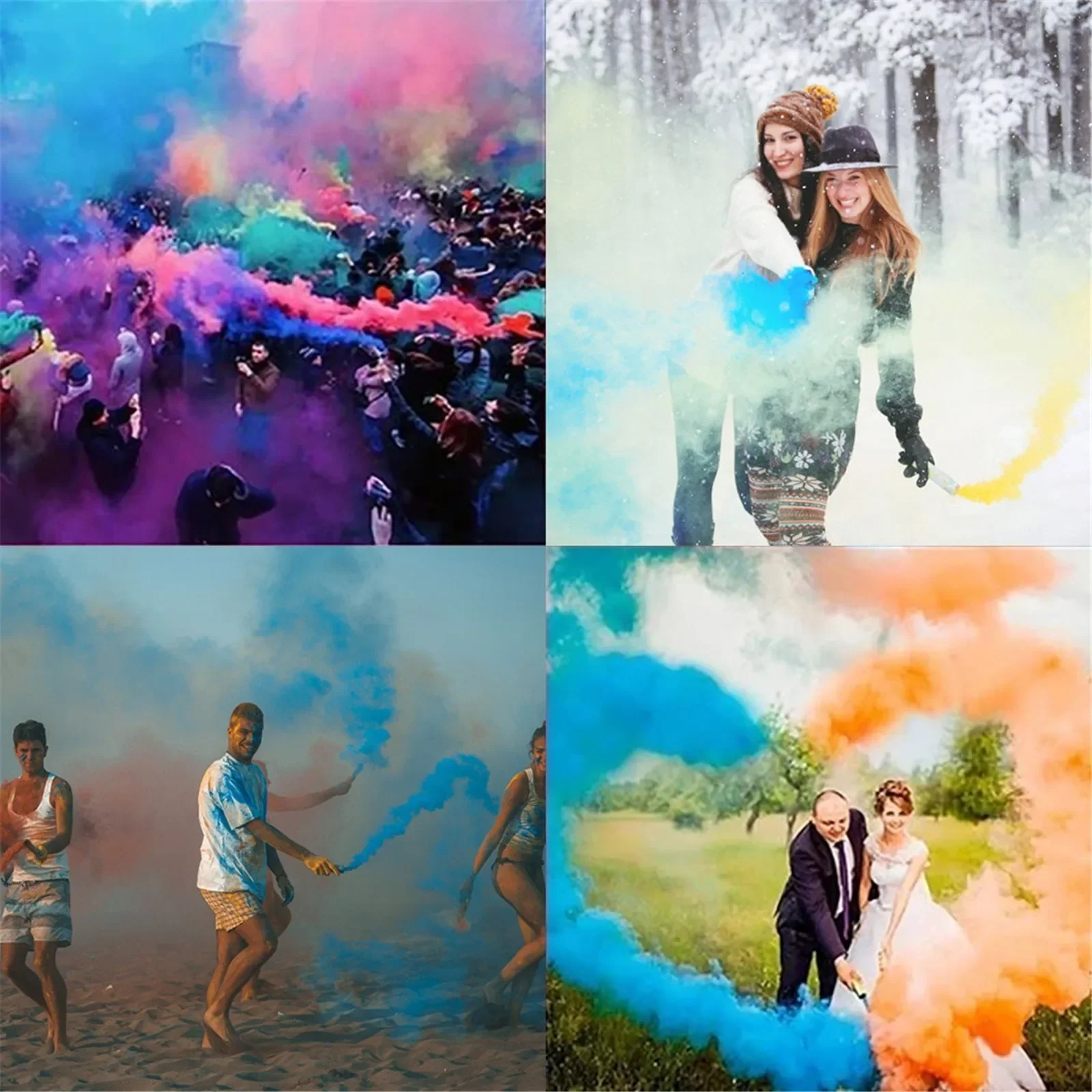 Smoke Tube Colorful Effect Tube Props Party Spray Wedding Halloween Gifts Spray Supplies Bottle Studio Car Photography Props