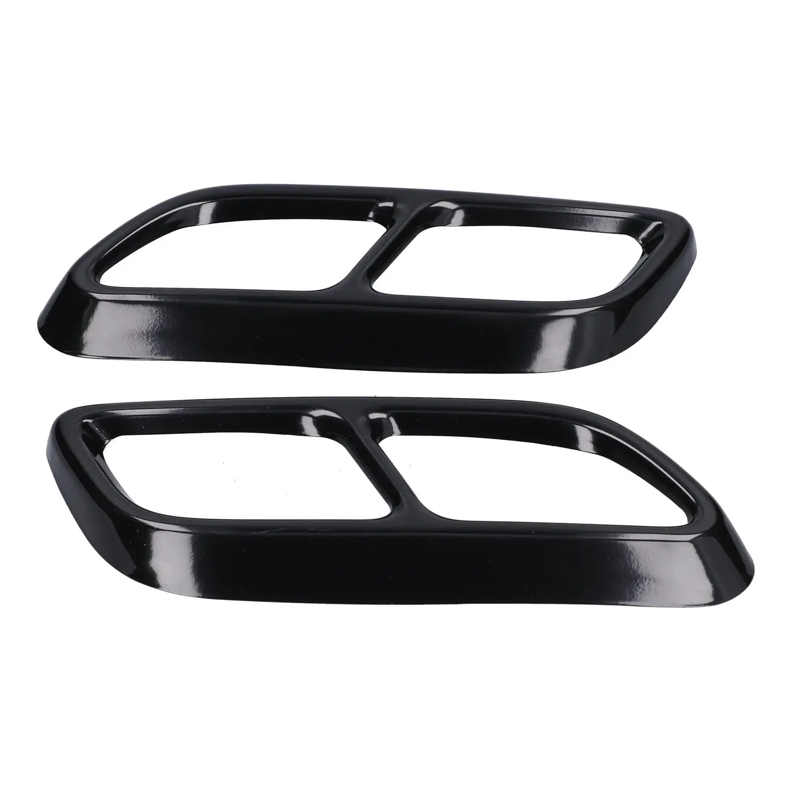 

Tail Throat Frame Glossy Black Exhaust Pipe Trim for Cadillac CT5 2020