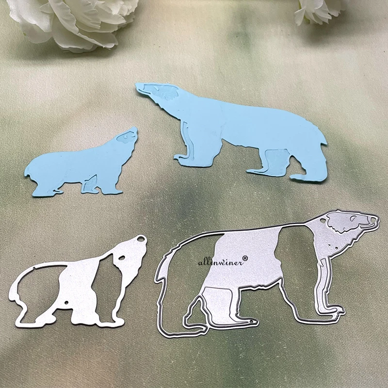 Polar bear decoration Metal Cutting Dies for DIY Scrapbooking Album Paper Cards Decorative Crafts Embossing Die Cuts