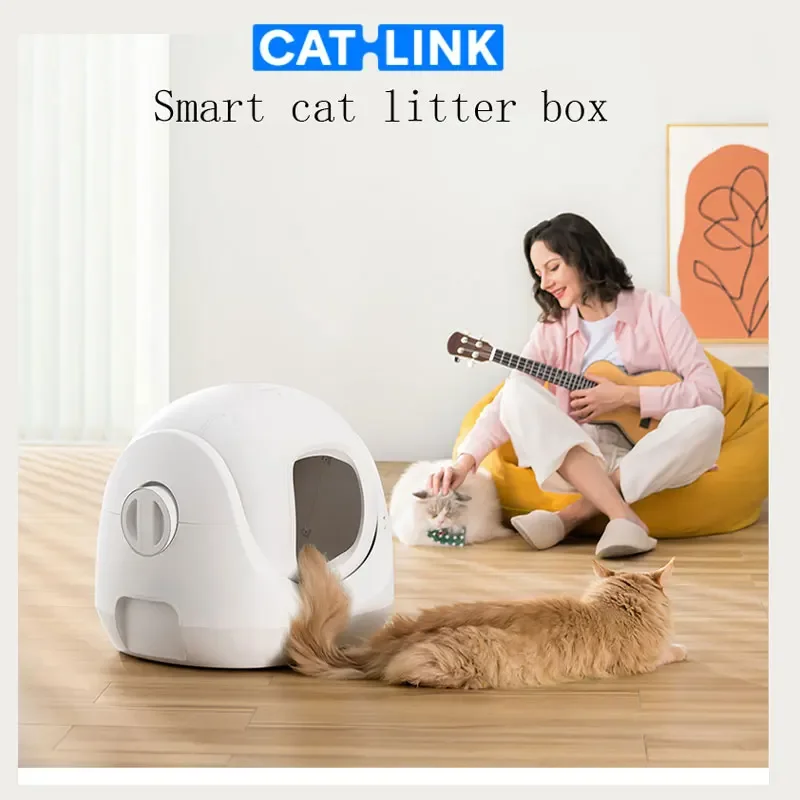 

CATLINK Automatic Cat Litter Box Self Cleaning Multiple Extra Large Toilet Cats with APP Caixa Areia Gato Fechada Pet Items 2023