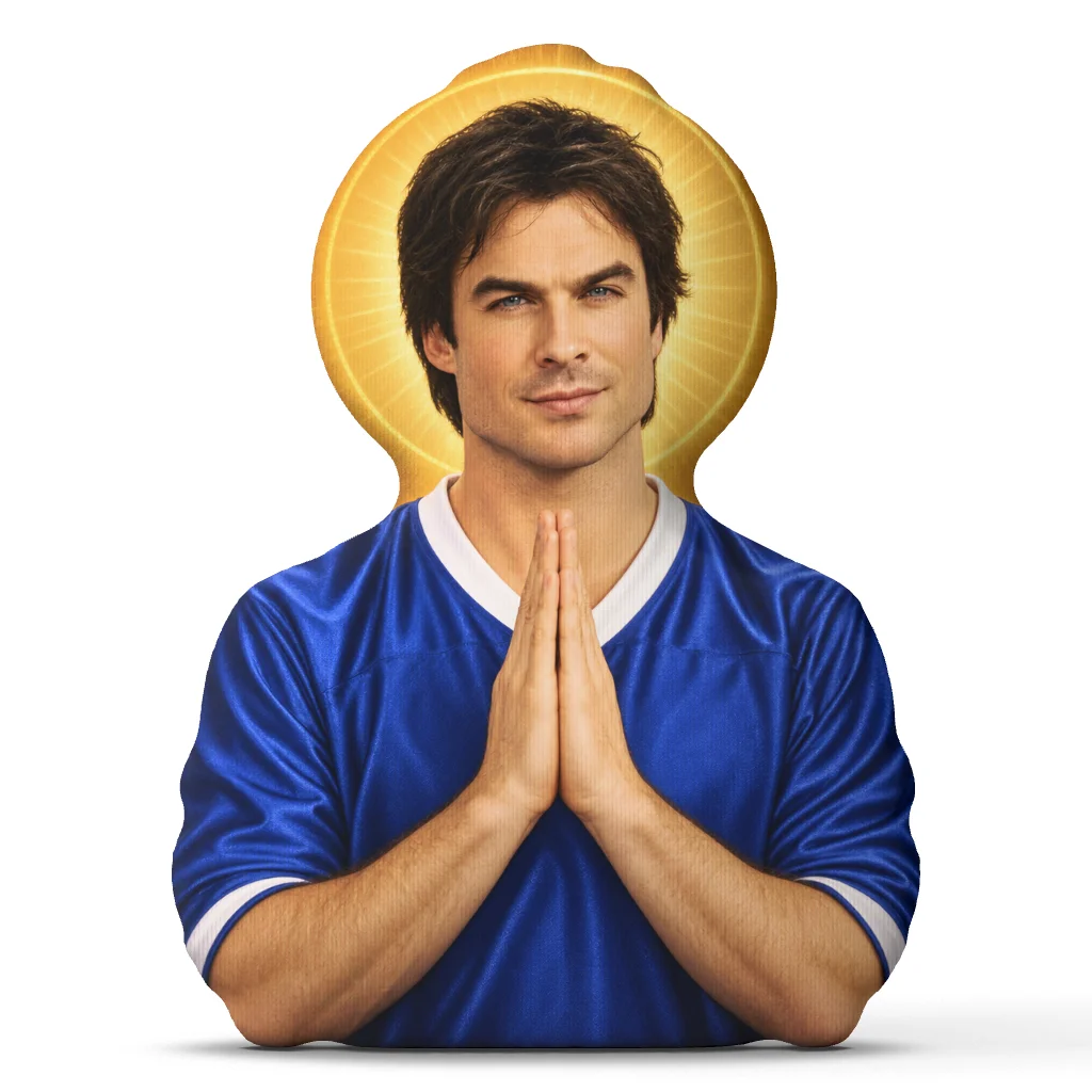 Damon Salvatore Vampire Diaries Prayer Pose Shaped Pillow Throw Cushion Decorative Sofa Home Decor Gift Irregular Stuffed