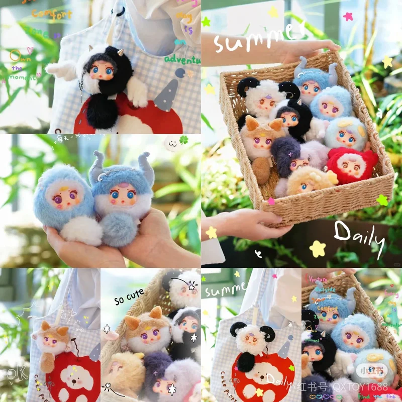 

In Stock Mm Milk Candy Twelve Constellation Plush Pendant Surprise Blind Box Fashion Ornaments Kawaii Doll Bag Pendant Girl Gift