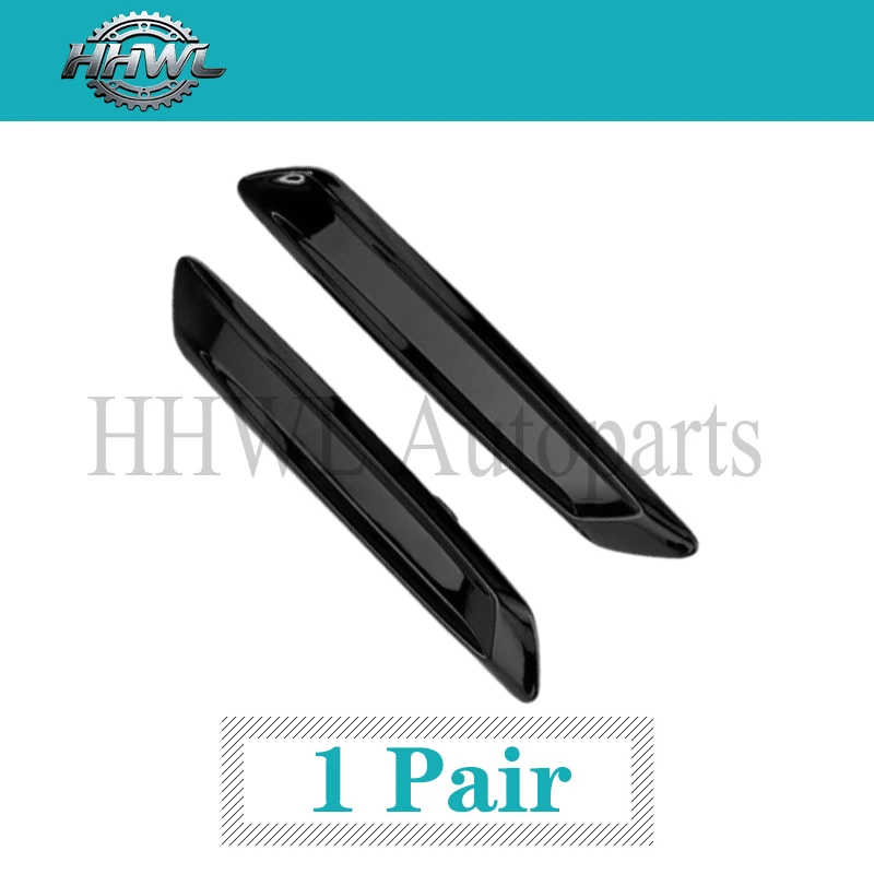 Black/Silver,No Light/ With Light Front Left Right Side Bumper Fender Light For BMW 5 Series F10 F18 520 525 530 535 528 523 image 3