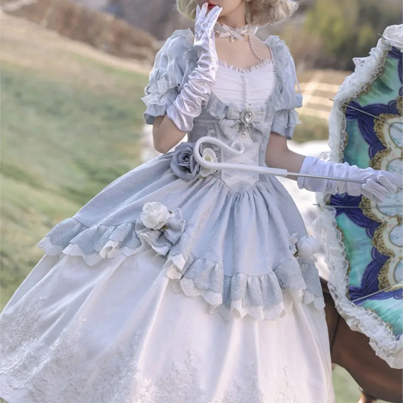 Lolita Flower Wedding Gorgeous Tea Party Heavy Industry Elegant Dress