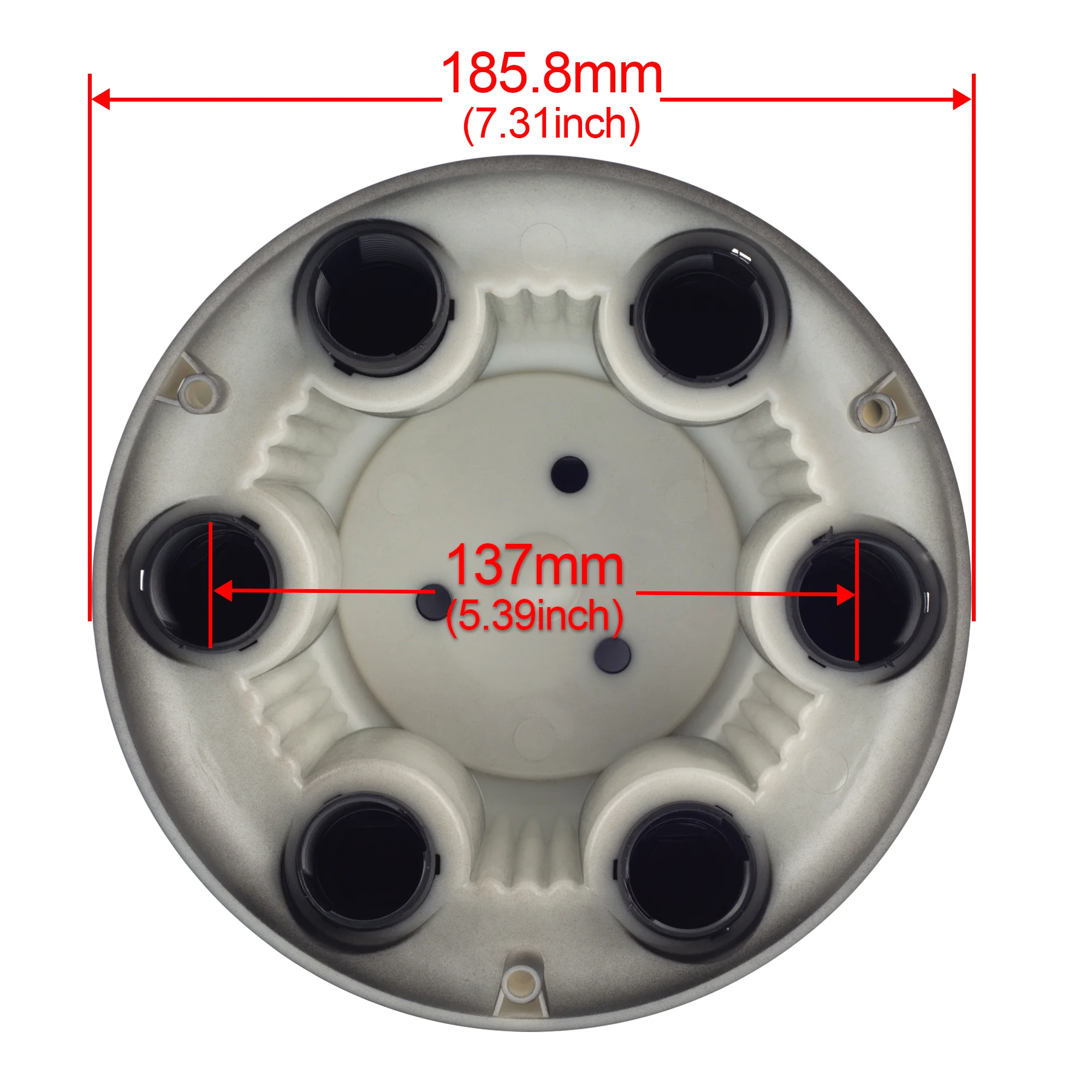 DewFlew 1 / 4Pcs OD 185.8mm/7.31in  Wheel Center Hub Caps Fits 2001-2014 Yukon 1500 2005-2013 Silverado 1500 #15067580 #22837059