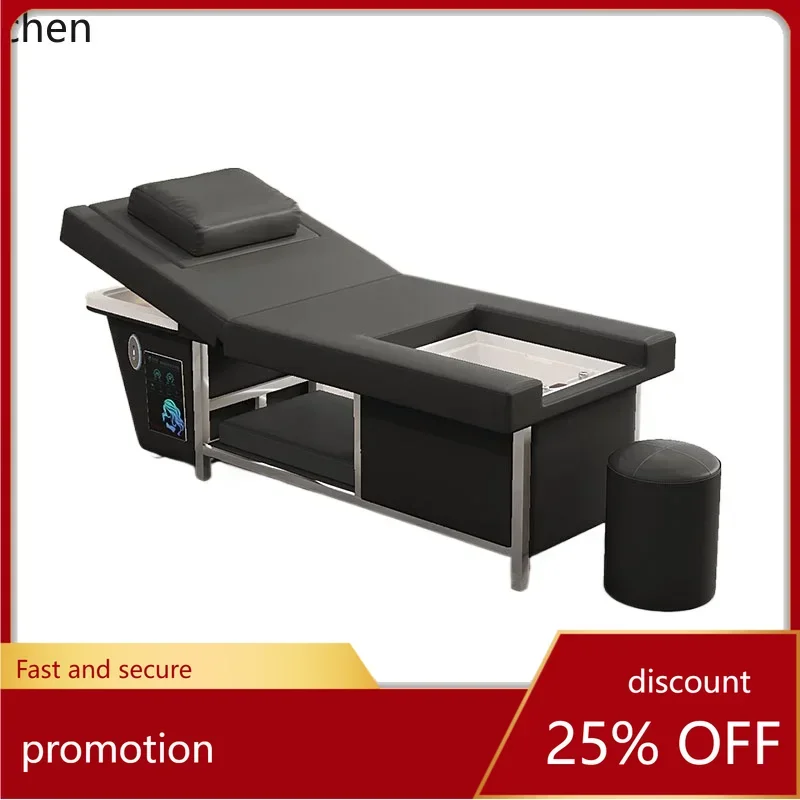 

HT shampoo bed barber special electric massage fumigation foot therapy water circulation speed water heater head treatment bed