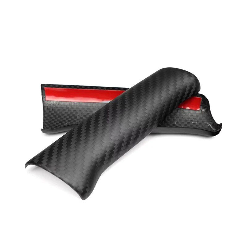 

Real Carbon Car Gear Shift Handbrake Knob Trim Car Accessories For Mazda MX-5 Miata ND RF Fiat Abarth 124 Spider 2016-2024