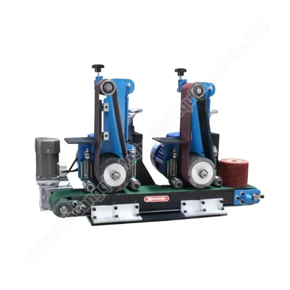 Portable sheet metal polishing belt edging machine