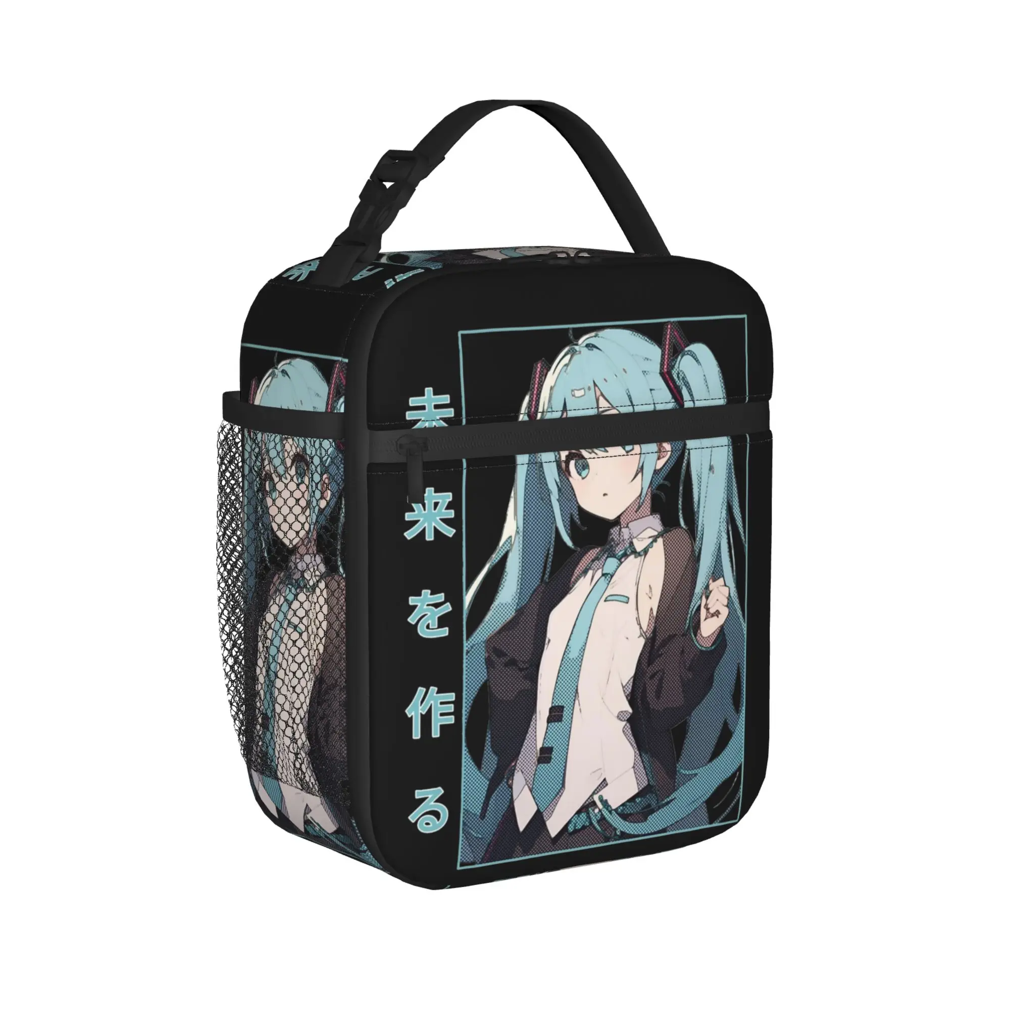 

Hatsune Miku Future Melody Insulated Lunch Bags High Capacity Meal Container Thermal Bag Tote Lunch Box Office Travel