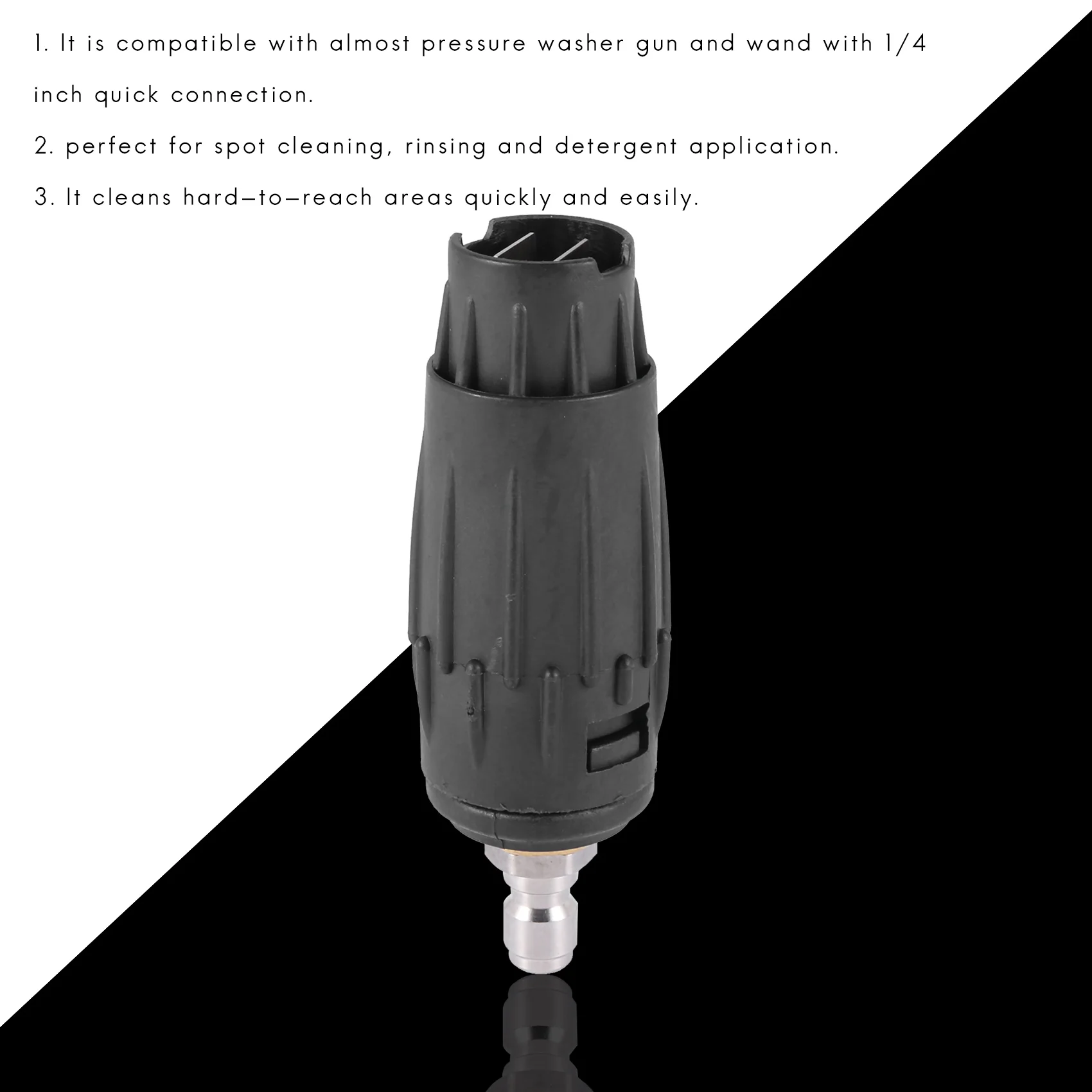 DT19-Adjustable Pressure Washer Nozzle Tips, Variable Spray Pattern, 1/4 Inch Quick Connect Plug, 3000 PSI