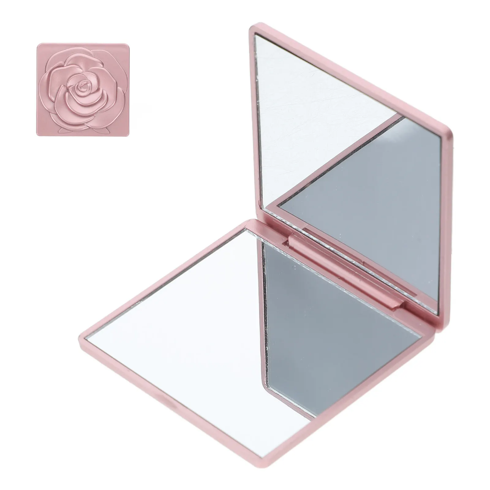 

Миниатюрное карманное зеркало с милым узором в виде роз, портативное складное зеркало для путешествий, компактное ручное зеркальце для макияжа, аксессуар для сумочки, мини-зеркала
