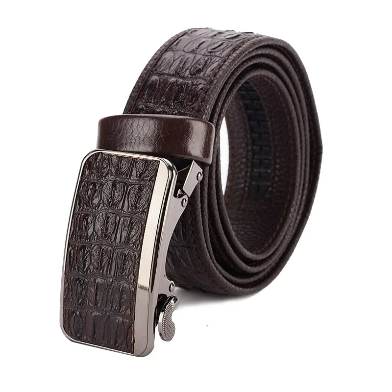 

Famous Brand Designer PU Leather Belt Men Grain Luxury High Quality Wedding Strap Male Automatic Buckle business belt