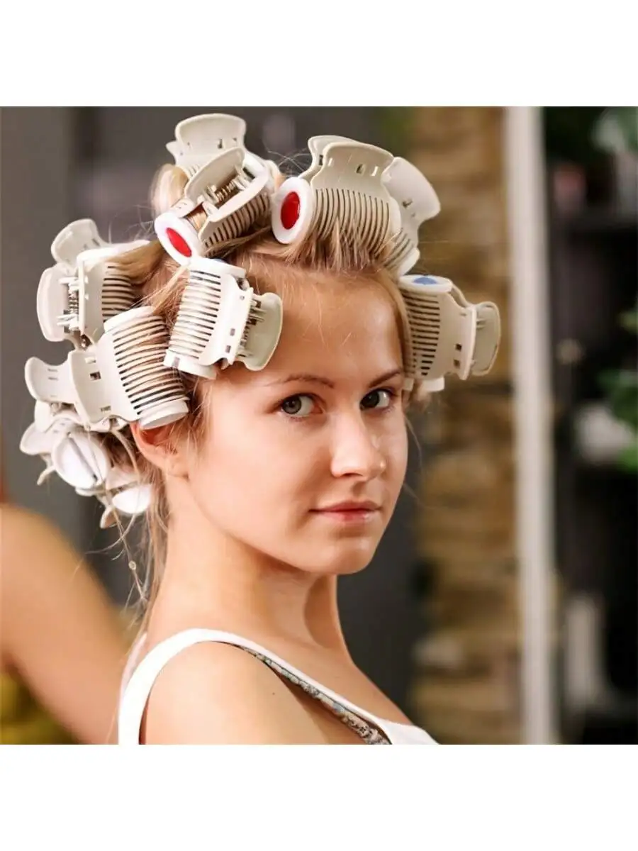 

12PCS Professional Hair Roller Clamps - with Durable Plastic and Easy-to-Use Design for Styling and Curling