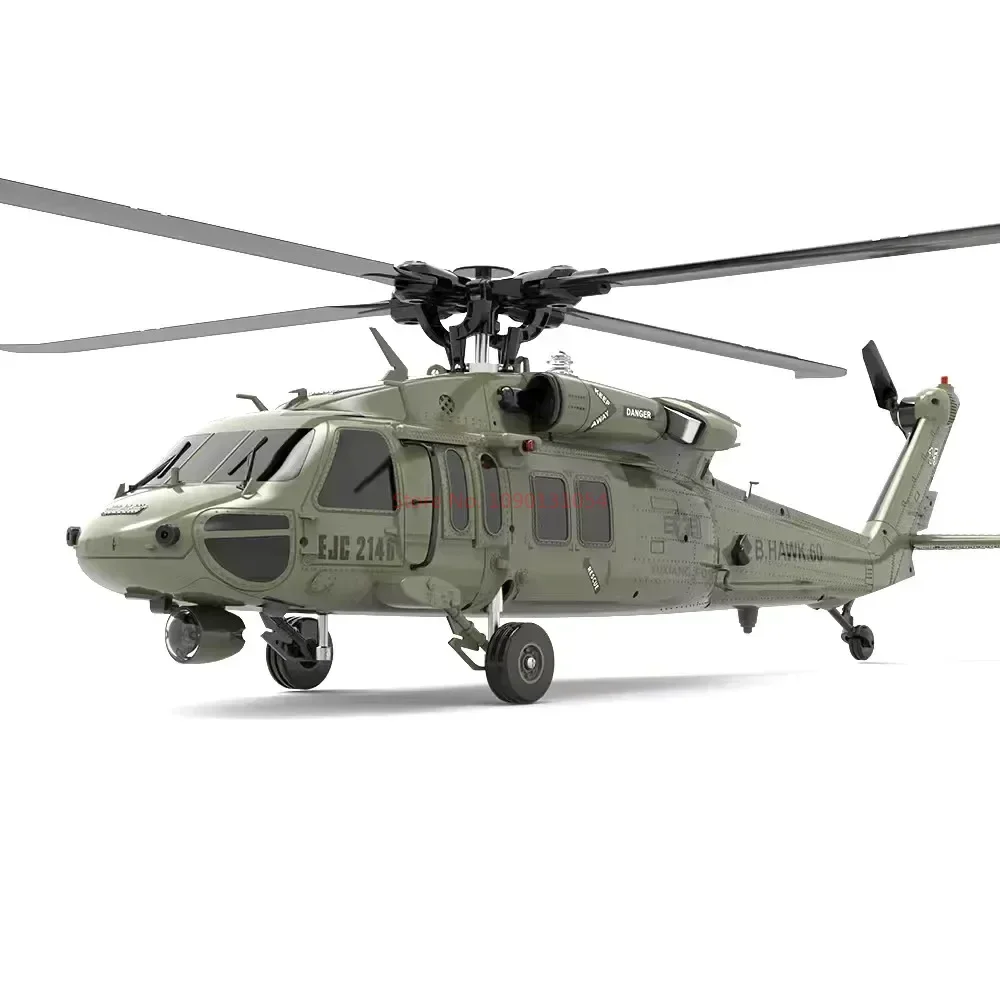 Black Hawk Remote Controlled Aircraft, RC Helicopter, Dual Brushless Motor, Rtf Toy, Utilitário 3d6g, Presentes de Moda, Yxznrc F09 Uh60