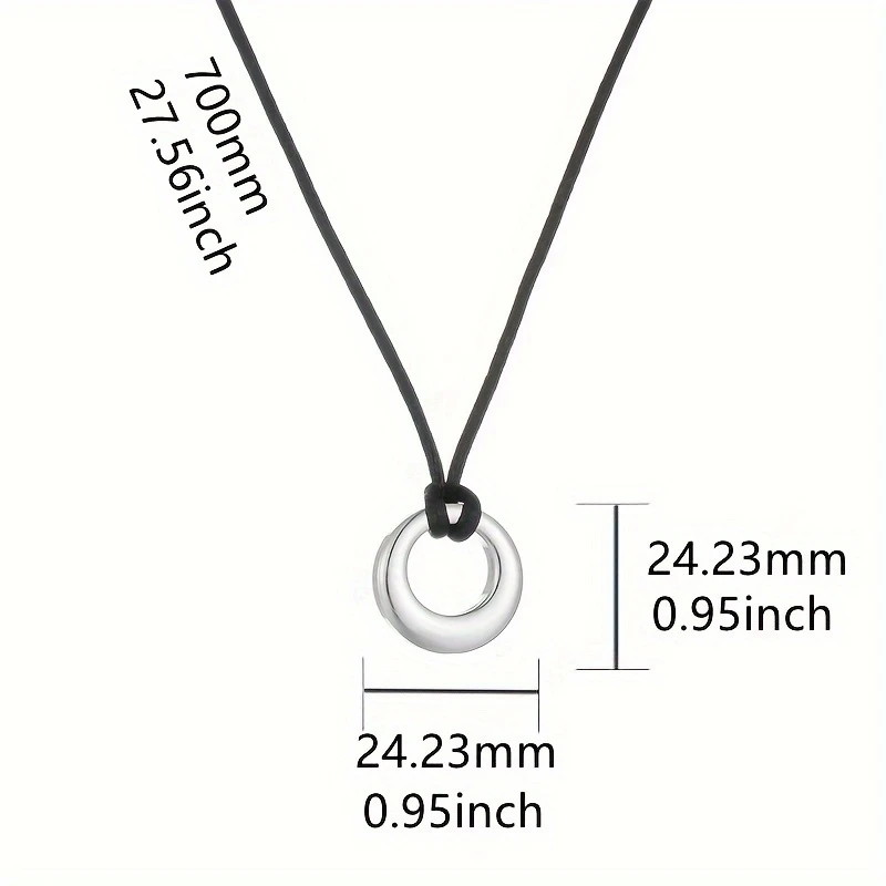 Urnen-Halskette für Asche für Damen und Herren, Kreis des Lebens, Ewigkeit, Gedenk-Anhänger, Ascheschmuck – Detail 5