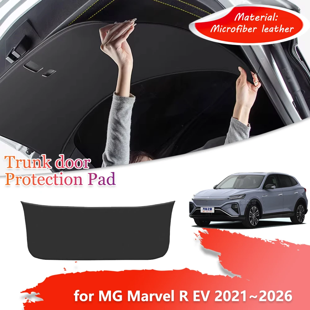 Trunk Tailgate Protection Mat for MG Marvel R EV 2021~2026 2022 Car Door Inside Anti-dirty Cover Pad Waterproof Liner Accessorie