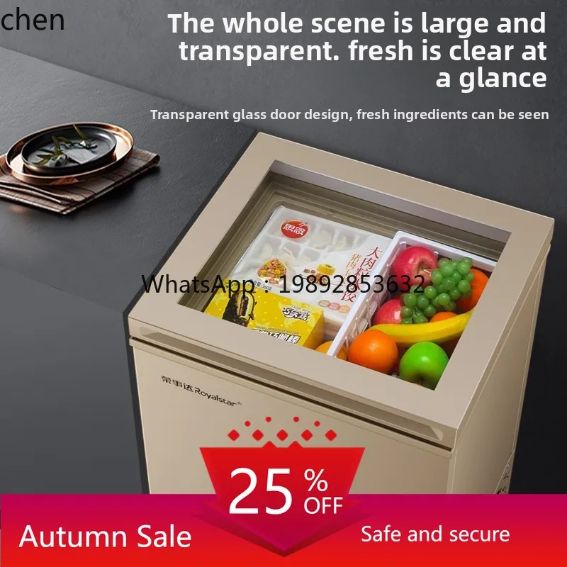 

small refrigerated and frozen fresh-keeping horizontal freezer frost-free first-class energy efficiency ice cream cabinet