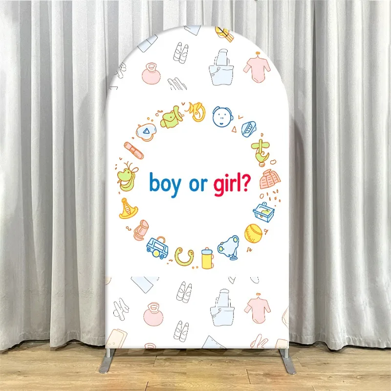 Arch Backdrop Cover Single Side Cowboy Hat Boots Party Decoration Photo Booth Background Event Supplies Celebration Props Room