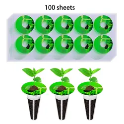 100x Hydroponic Plant Labels Seed Pot Labels Sticker for Mark Plants and Understand Plant Growth