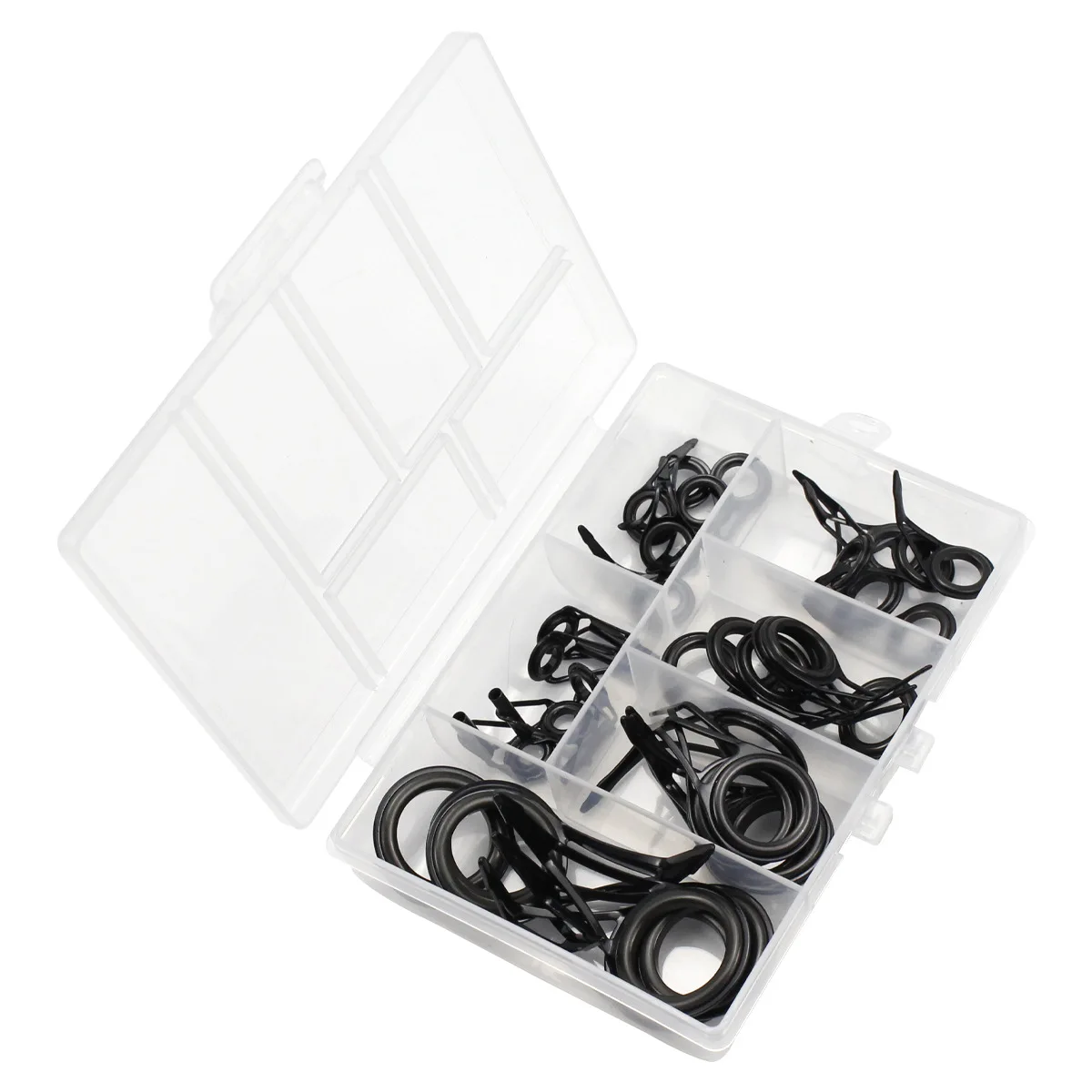 

Fishing Goods - 35 Pcs Rod Guide Ring Kit For Fishing - Single-leg Line Passing Guides, DIY Fishing Rod Modification Accessories