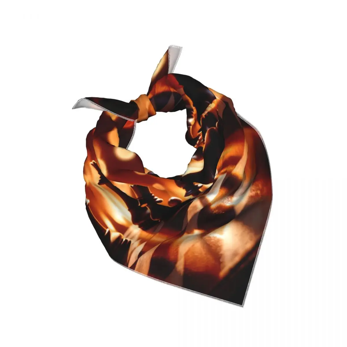Women Imitation Silk Square Scarf Chess Piece Strategy Tactics Game Smooth Satin Kerchief Neck Scarf Head Wrap Bandana Lady Gift