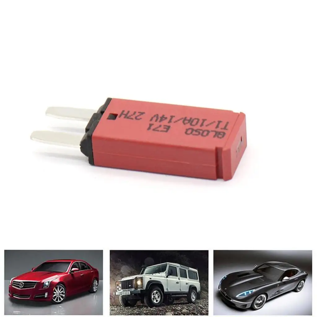 

Automotive Reset Blade Circuit Breaker 10A Fuse Holder Car Circuit Overload Protection for Car Main Fuse Repair