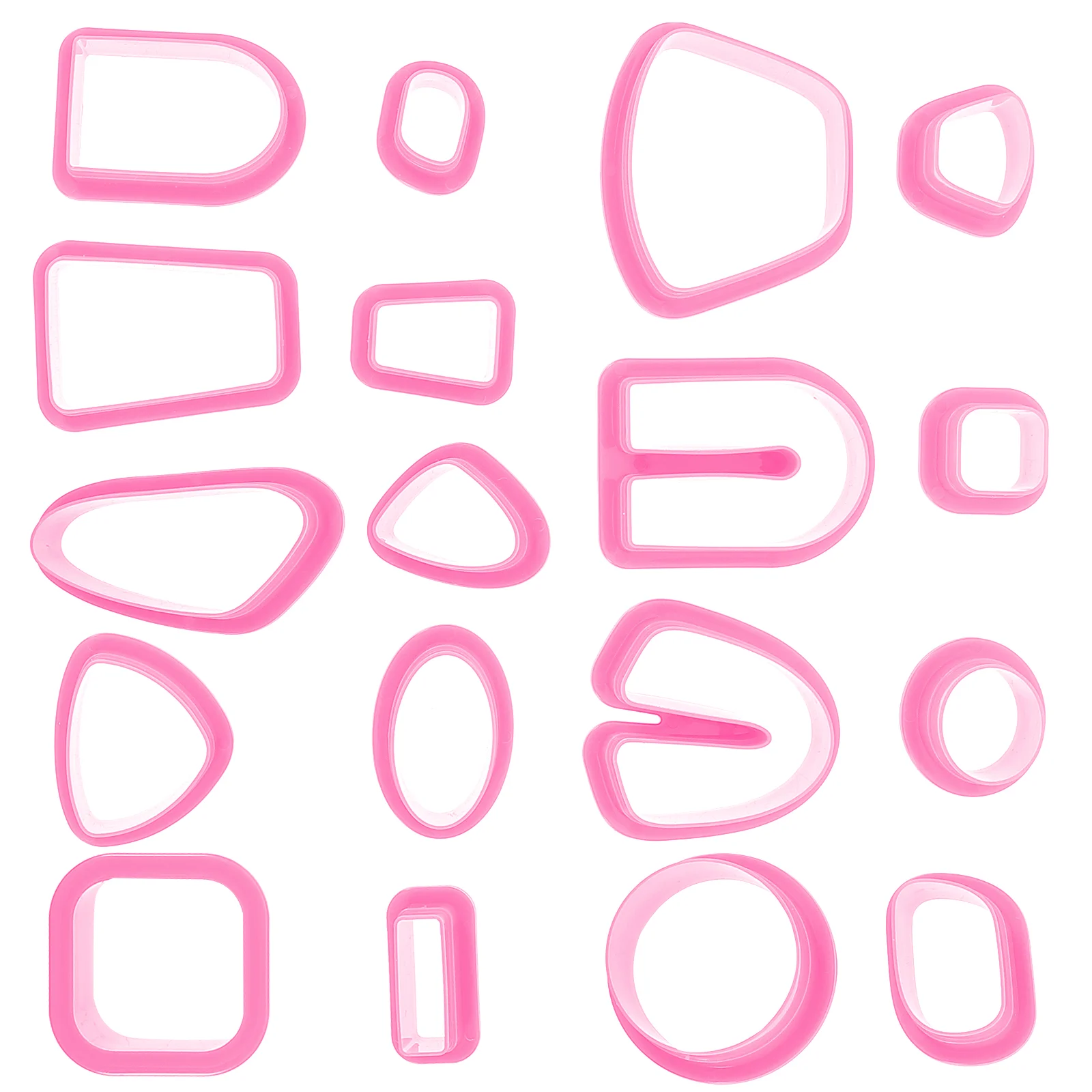 

18 Pcs Super Clay Mold Cookie Stencils Polymer Tools Knives Office Cutters Shapes