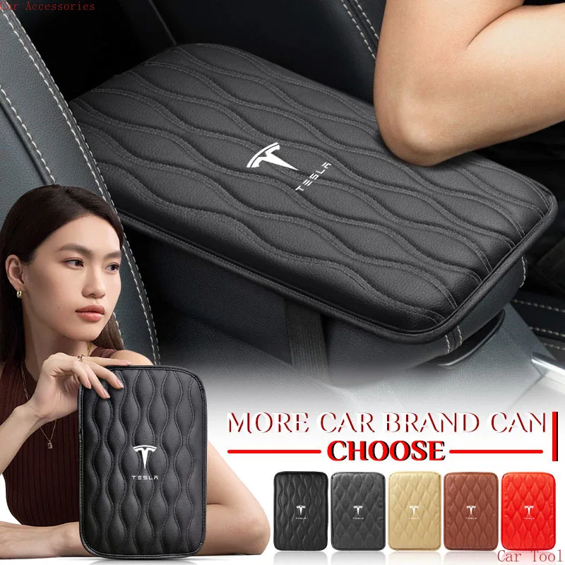 

Car Armrest Box Higher Cushion Memory Foam Armrest Central Armrest Box Higher Cushion for Tesla Model Y 3 X S Wheel Center Caps