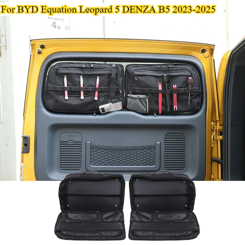 

For BYD Equation Leopard 5 DENZA B5 2023-2025 Oxford Cloth Car Trunk Storage Box Bag Cargo Tools Tidying Package Car Accessories