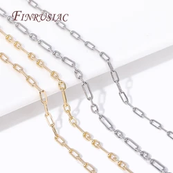 DIY Jewelry Making Chains 14K Gold Plated Metal Square Thin Chains High Quality Spool Chains For DIY Necklace Bracelet Materials