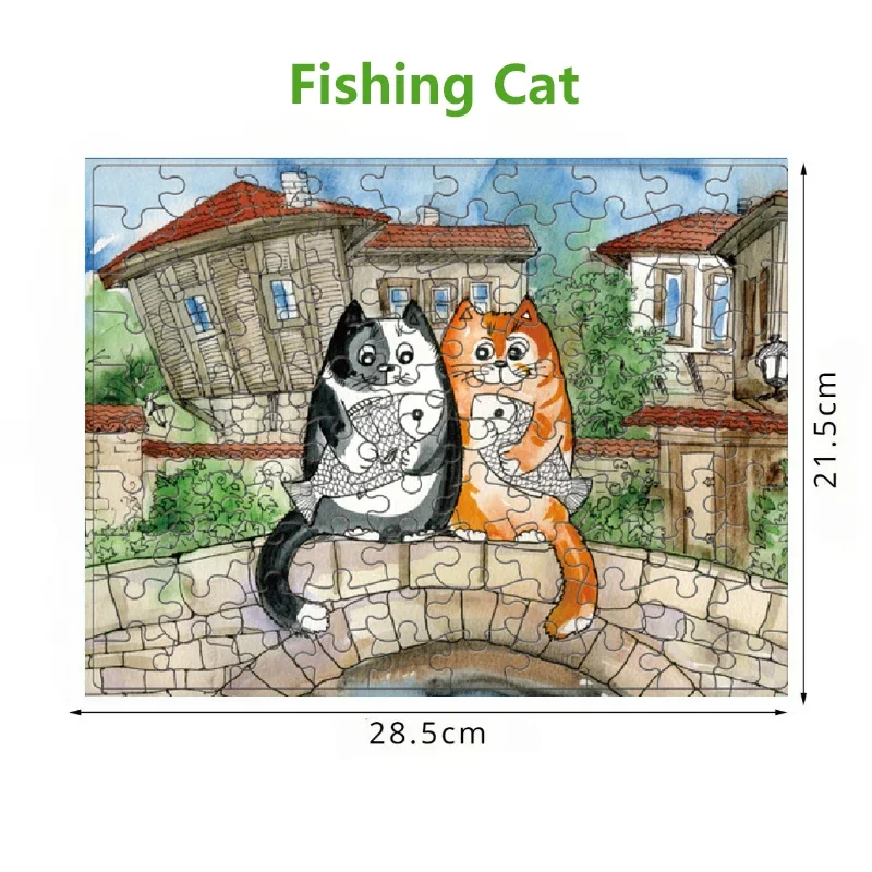 100 Pieces Jigsaw Puzzle Assembling Picture Cartoon Animals Decompression Puzzles Toy for Adult Children Kids Educational Gifts