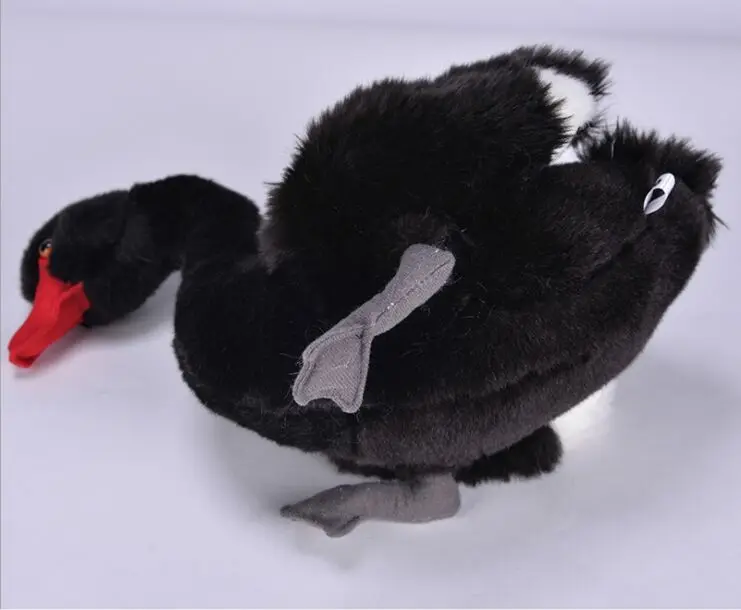 봉제 검은 백조 장난감 고품질 창조적 인 백조 인형 선물 약 26cm