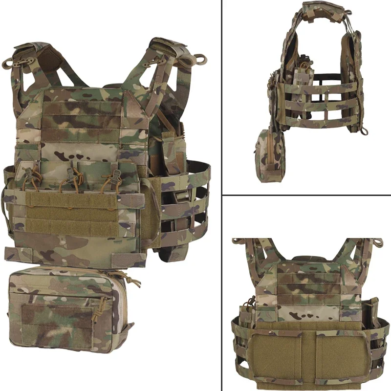 Tactical Vest Lightweight Modular Plate Carrier Vest Breathable Quick Release Vest, Adjustable Tactical Gear for Training