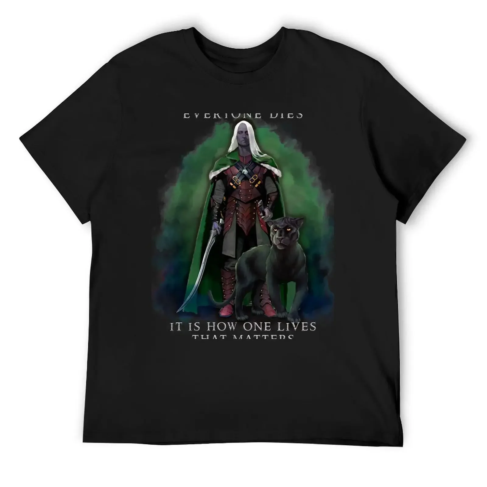 Drizzt Do'Urden Drow Fighter 138 T-Shirt funny shirt cotton man t shirt topping shirts graphic tee men